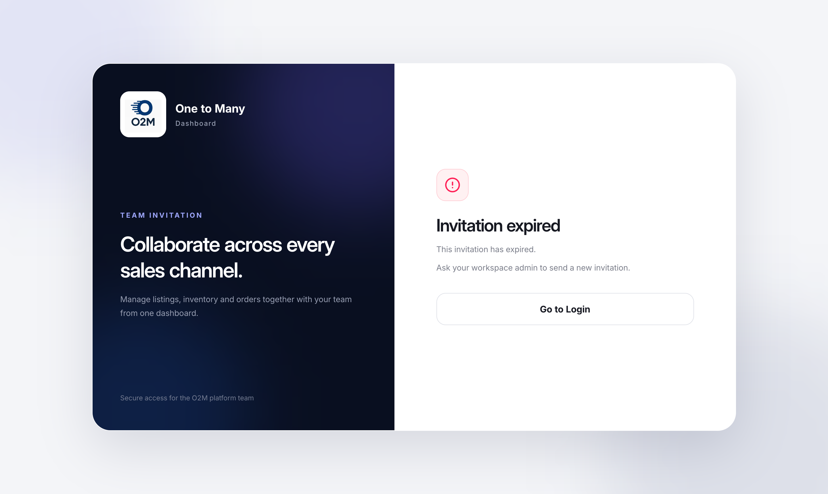 An expired invitation.