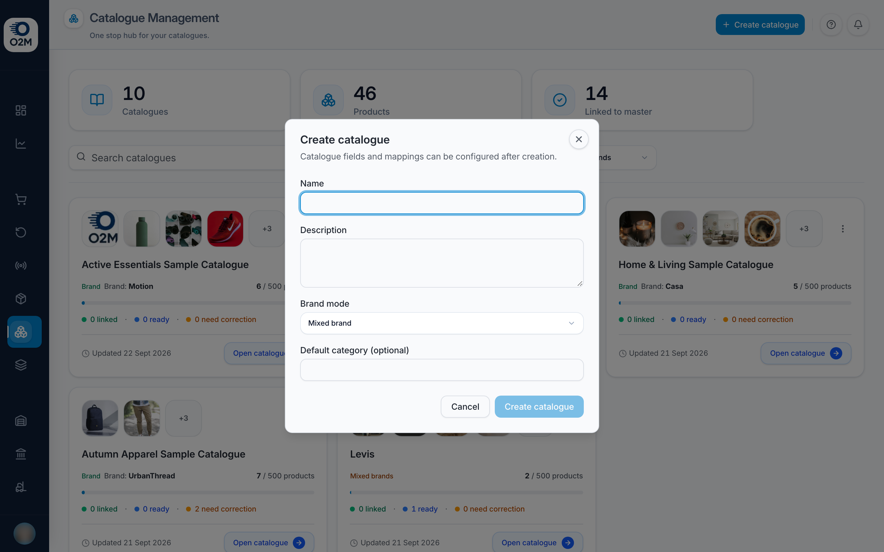 Create catalogue.